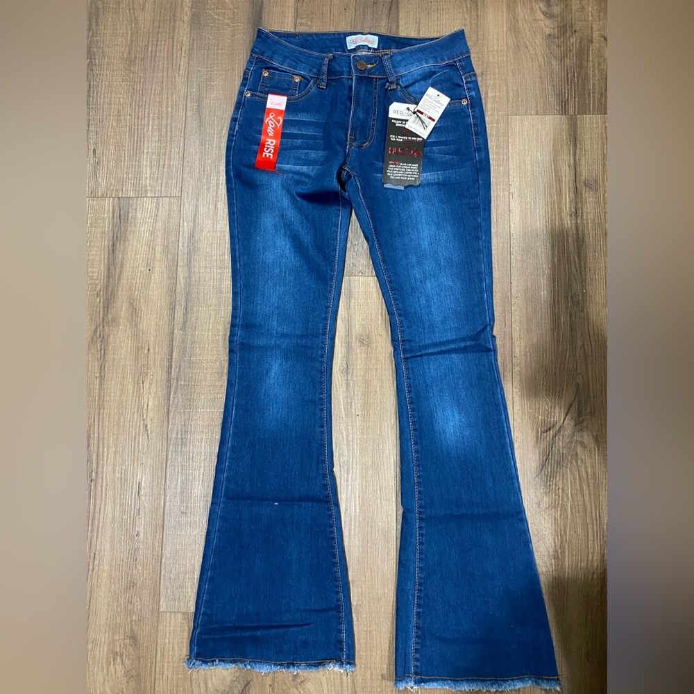 NWT Red Bottom jeans flare and low rise